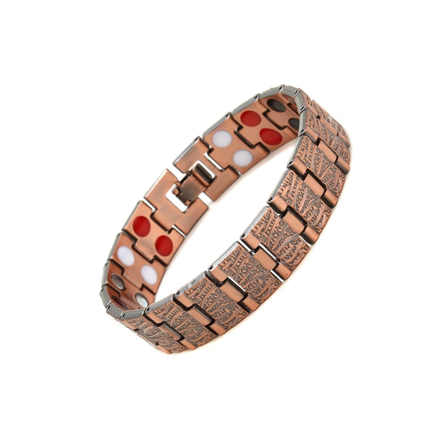 Men's Vintage-Style Wide Copper Magnetic Therapy Bracelet🧲