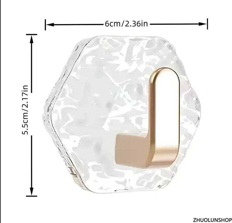 10/20 Pack Self-Adhesive Hooks, Waterproof & Rustproof Wall Hooks π