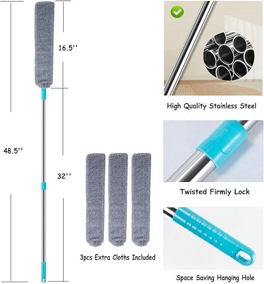 Replacement Gap Duster for Home Coner Place Durable Flexible Arbitrary Bending Microfiber Dust Brush🧹