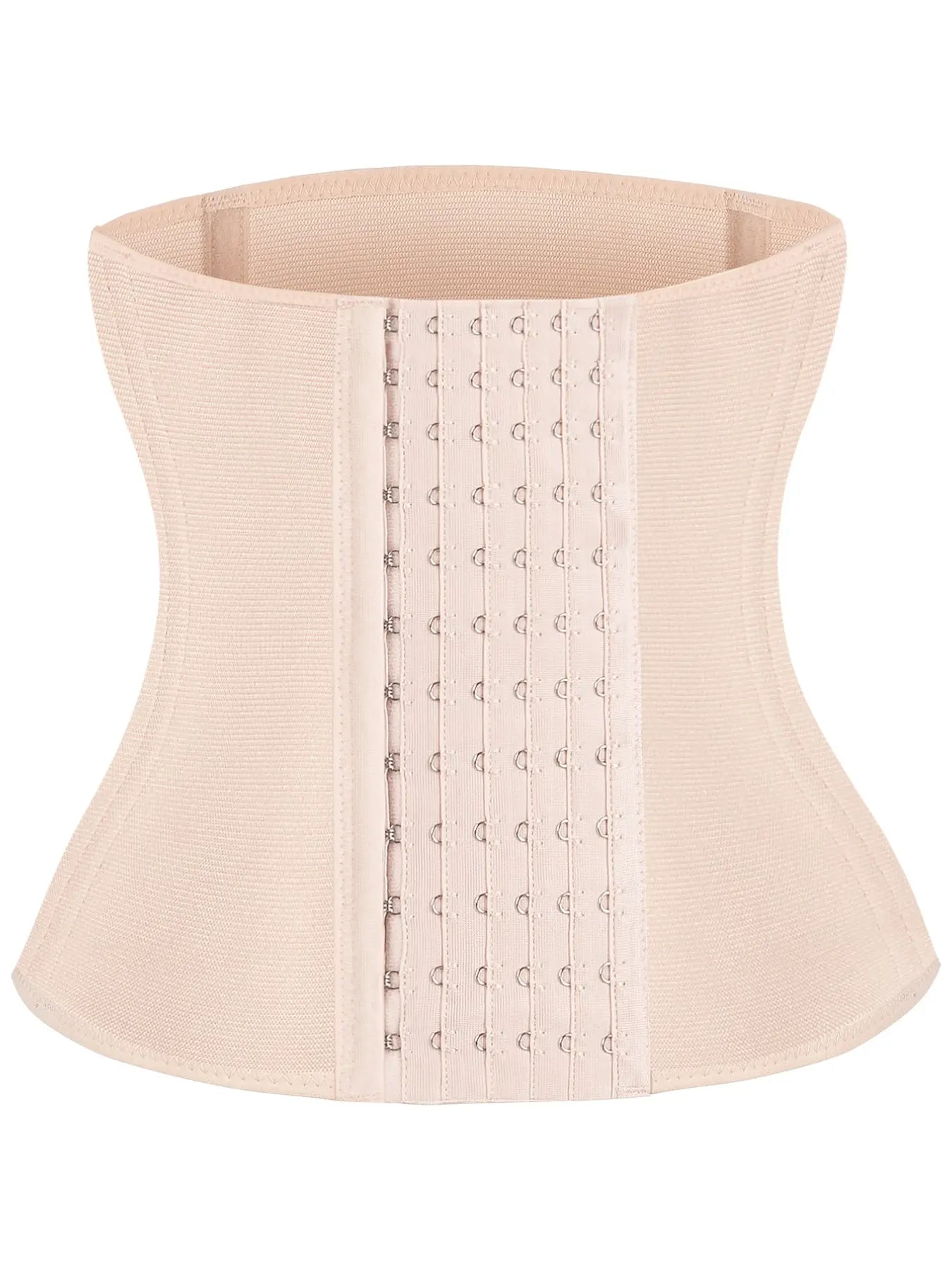 Women's Solid Color Hook & Eye Closure Waist Trainer, Adjustable Tummy Control Shaper🧘♀️
