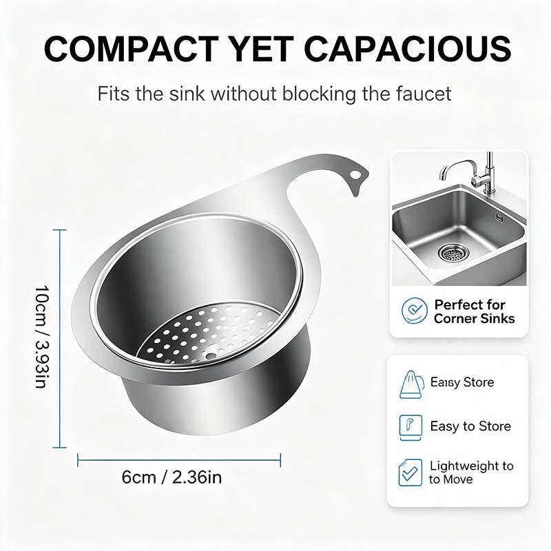 Stainless Steel Swan Sink Strainer Basket🦢💧