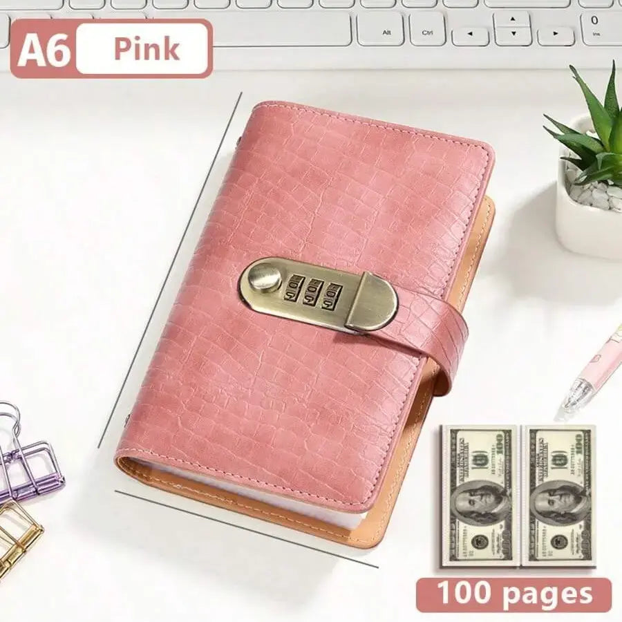 Transparent-Pocket Currency Collectors Album, Top-Grade PU Leather, Password Lock💵