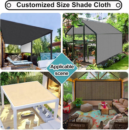 90% UV Block Privacy Sun Shade Cloth for Patio Garden Carport🌞