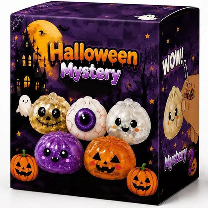 Cute Halloween scary ghost Marukosqueeze toy set, portable stressrelief hand squeeze toys👻