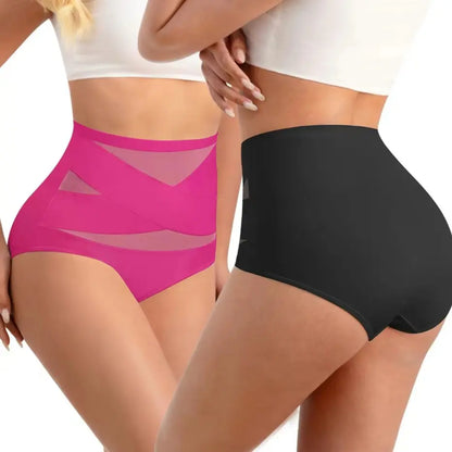 Women's Sheer Sexy High  WaistShapewear Panty,Burr basketsShaper Firm Control 💃