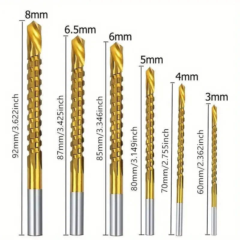 6 Counts Multi-Purpose Metalworking Drill Bits for Boring, Cutting and Polishing🛠️