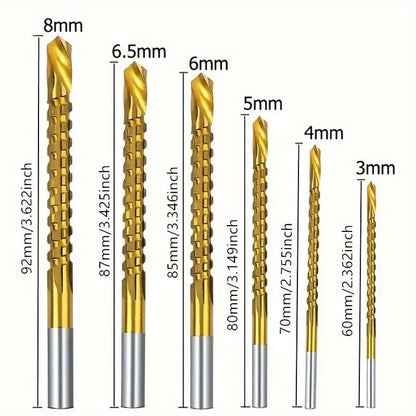 6 Counts Multi-Purpose Metalworking Drill Bits for Boring, Cutting and Polishing🛠️