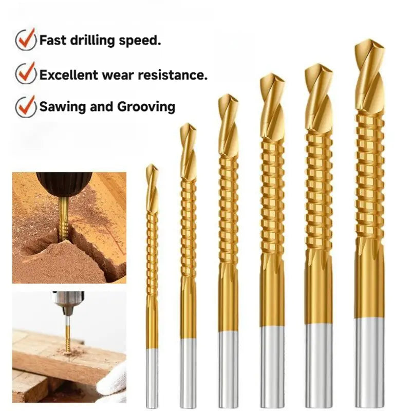 6 Counts Multi-Purpose Metalworking Drill Bits for Boring, Cutting and Polishing🛠️