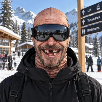 Realistic Face Balaclava – Funny Ski & Snowboard Mask for Cold Weather Adventures🎿