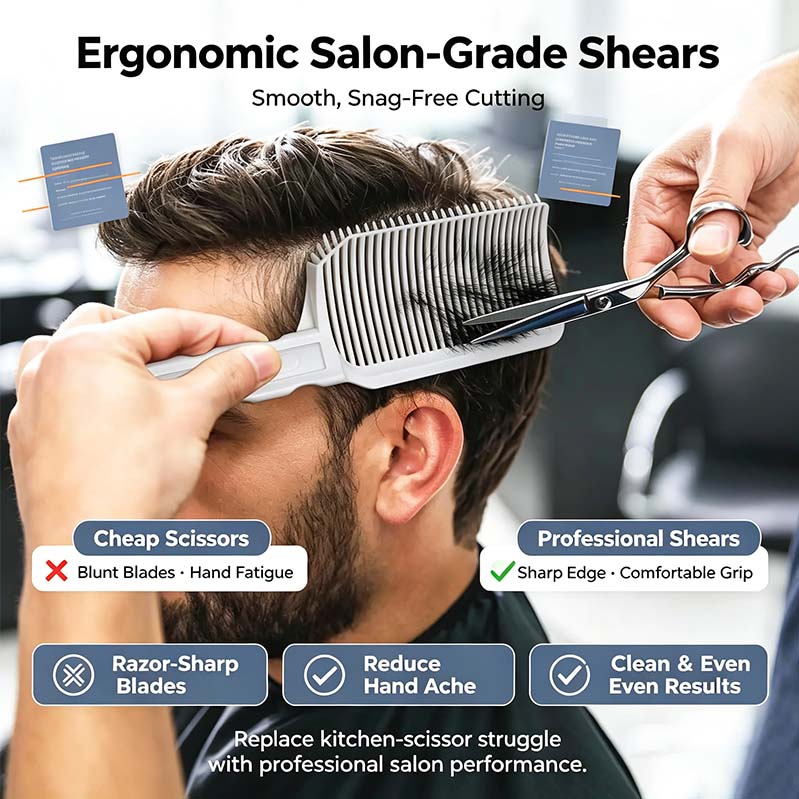 Unisex 4-Piece Hair Cutting Guide Kit - Professional Barber Haircare Equipment✂️