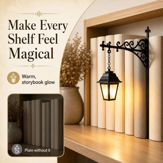 Library Lantern-Decorative Bookshelf Lighting, MiniatureHanging Shelf Lampdeng