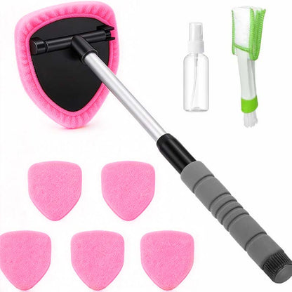 9PCS Car Window Cleaner Kit Extendable Handle Windshield Cleaning Tool🪟