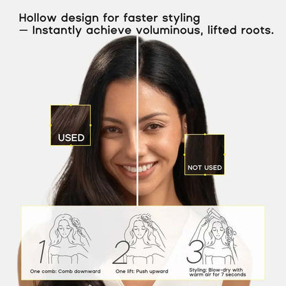 Anti-Static Hollow Round Bristle Brush - Massaging Design💇‍♀️✨