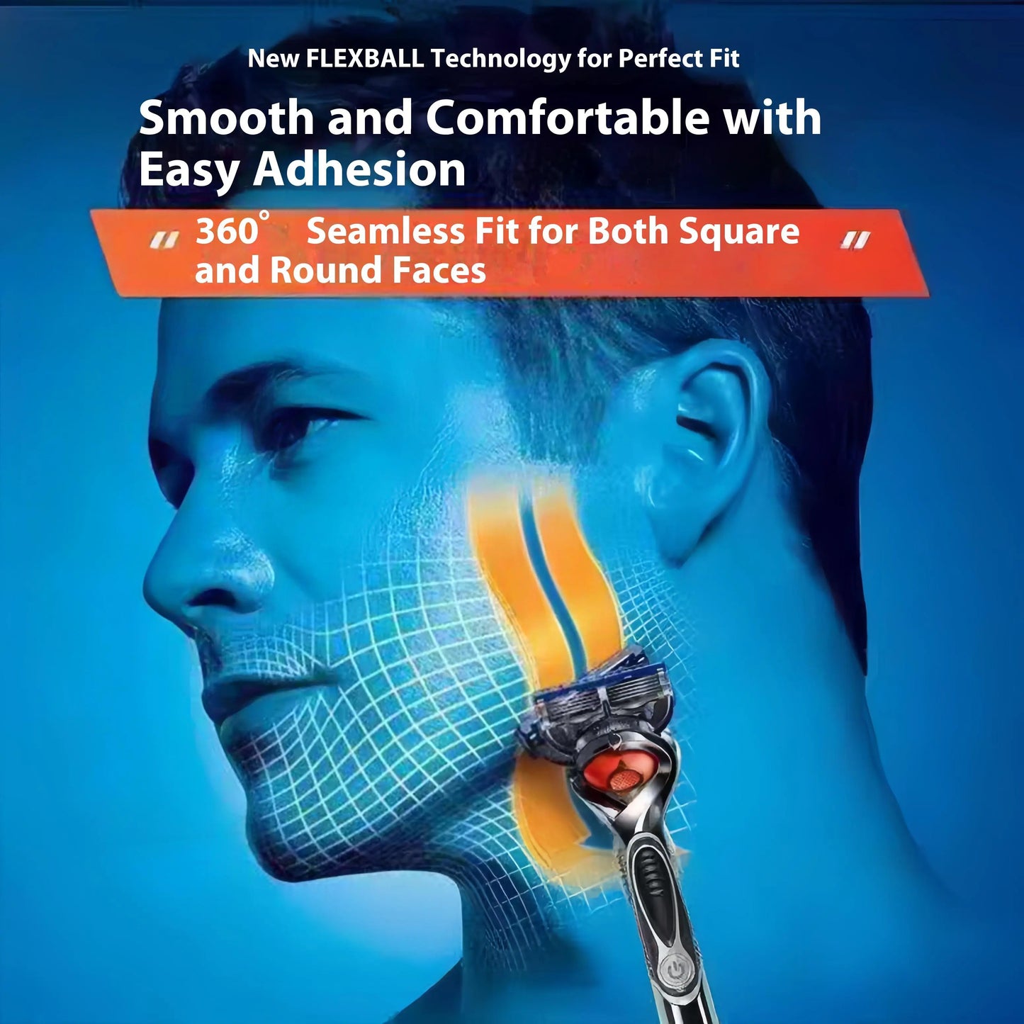Men's Unscented Precision Razor Blade Replacement Handheld Kit🪒