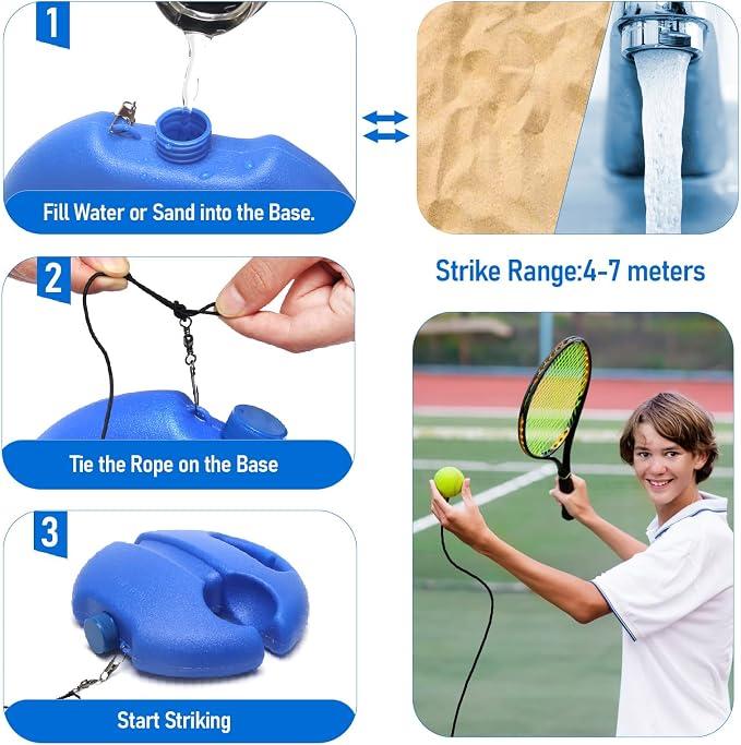 Tennis-Trainer Set 2pcs Tennis Bouncing Balls Tennis Ball | Portable Innovative Ball Game for Outdoors🎾