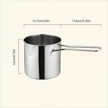 3Pcs Stainless Steel Deep Fryer Set,Rust-Resistant Portable Cookware for Home Kitchen Chips, Chicken Wings🍳🍟