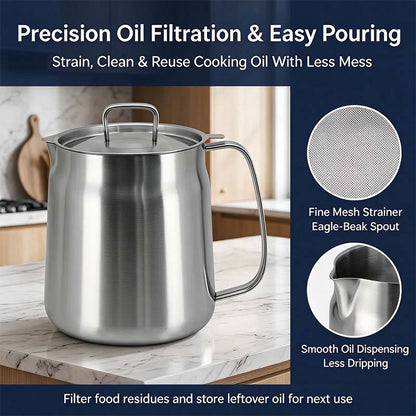 304 Stainless Steel Deep Fryer Pot Set - Durable, Compact Household Kitchen Supplies 🥘