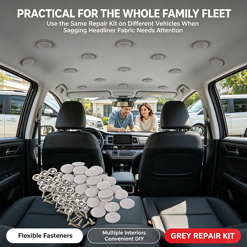 50 Pack Car Roof Headliner Repair Buttons, Fabric Covered Retainer Screws🪡