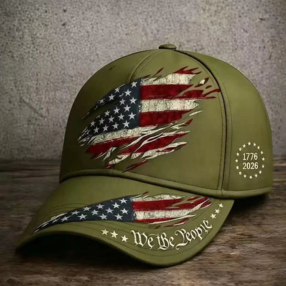 250th Anniversary Print Baseball Cap, Adjustable Unisex Sun Cap 🧢