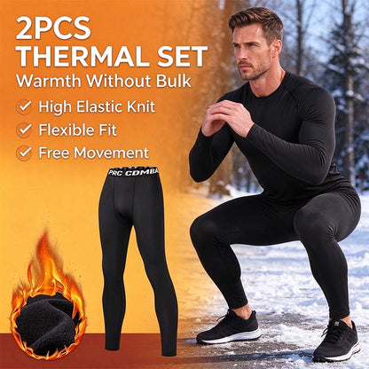 Men's Thermal Underwear Set - Long Sleeve T-Shirt & Pants 👕