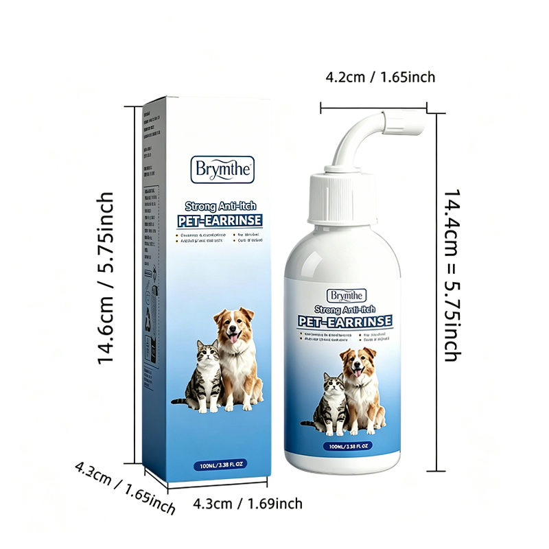 Gentle Pet Ear Wash | Odor-Free Cleaning for Dogs & Cats🐾