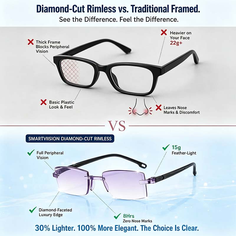 [Regain Your Youthful Vision] Smart Zoom Diamond-Cut Reading Glasses👓