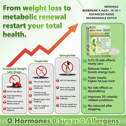 Berberine Moringa Nano Microneedle Wellness Patch🟢
