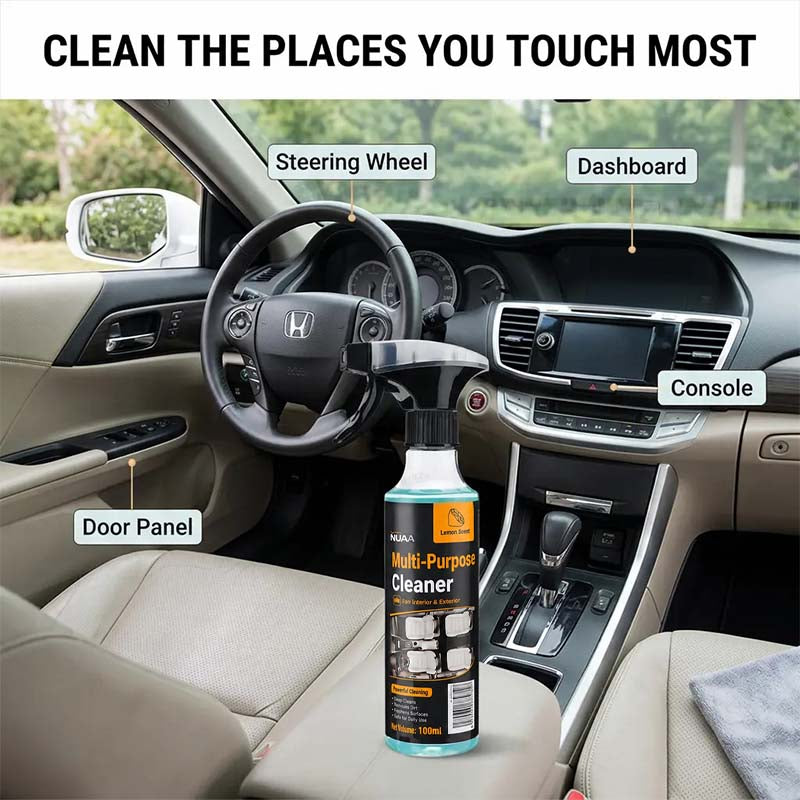 Multi-Purpose Cleaning Spray, Heavy Duty Dual-Action Degreaser & Stain Remover🚙