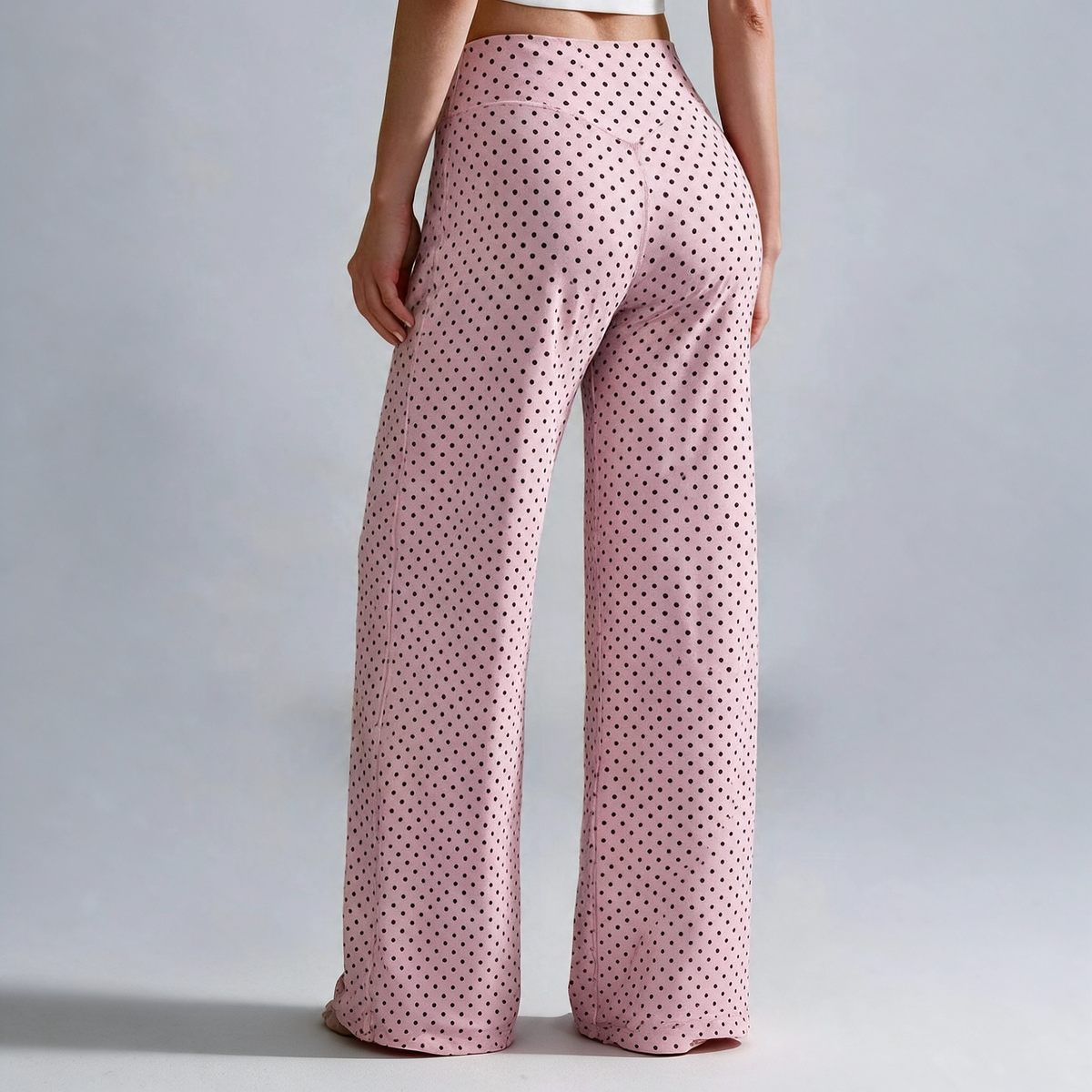 Women’s Light Simple Leopard-Print Wide-Leg Pants - Elastic Waistband, Fluid Drape 🐆