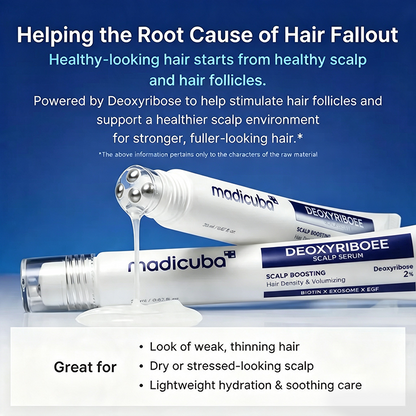 Deoxyriboee Scalp Serum | For Fuller-Looking Hair & calp Strengthening Roll-On Serum🧬