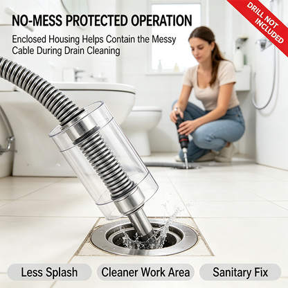 Electric Pipe Dredging Device without Machine, 1 Count Toilet Clog Dredging Tool🪠