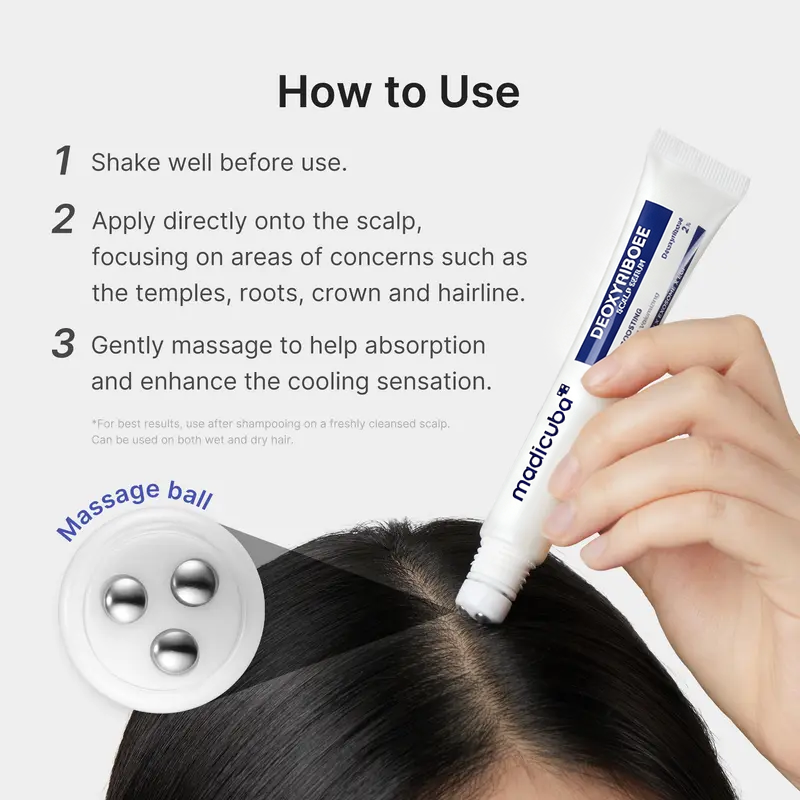 Deoxyriboee Scalp Serum | For Fuller-Looking Hair & calp Strengthening Roll-On Serum🧬