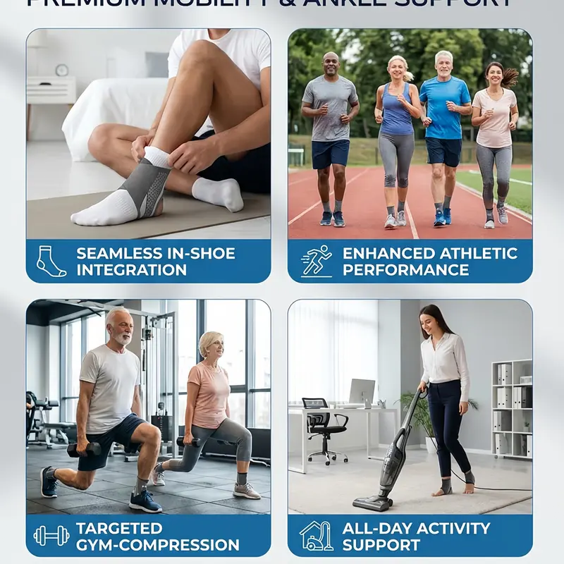 Get Back in the Game When You Buy ! Targeted Ankle Compression sleeve 🏃‍♂️