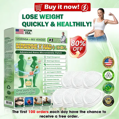 Berberine Moringa Nano Microneedle Wellness Patch🟢