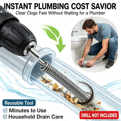 Electric Pipe Dredging Device without Machine, 1 Count Toilet Clog Dredging Tool🪠