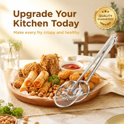 2-in-1 Oil-Frying Filter Clip, Kitchen Food Strainer Tongs for Fried Food🍟✨