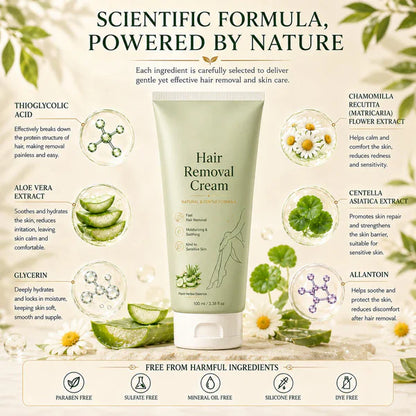 Unisex Hair Removal Cream, Mild for All Skin Types✨