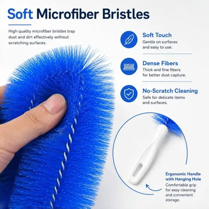 Multi-Purpose Bendable Gap Dust Cleaning Brush for Car & Household, 2 Pack🧹
