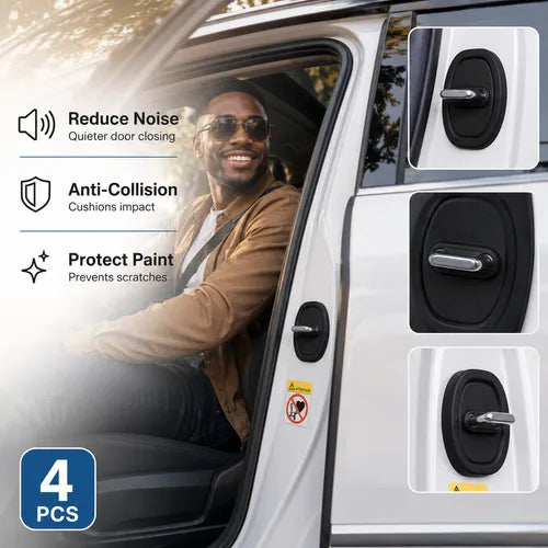 4 Counts Door Latch Lock Cover, Experience seamless installation with our self-adhesive design 🚗