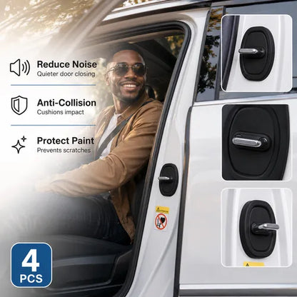 4 Counts Door Latch Lock Cover, Experience seamless installation with our self-adhesive design 🚗