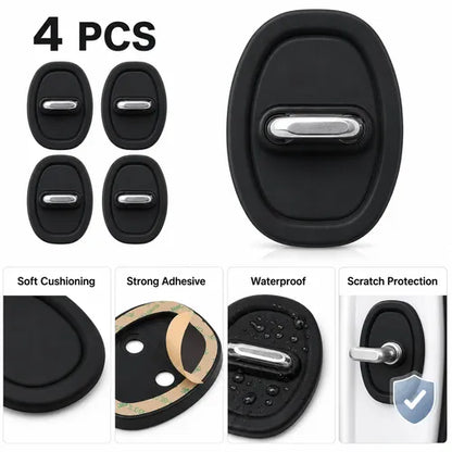 4 Counts Door Latch Lock Cover, Experience seamless installation with our self-adhesive design 🚗