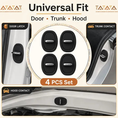 4 Counts Door Latch Lock Cover, Experience seamless installation with our self-adhesive design 🚗