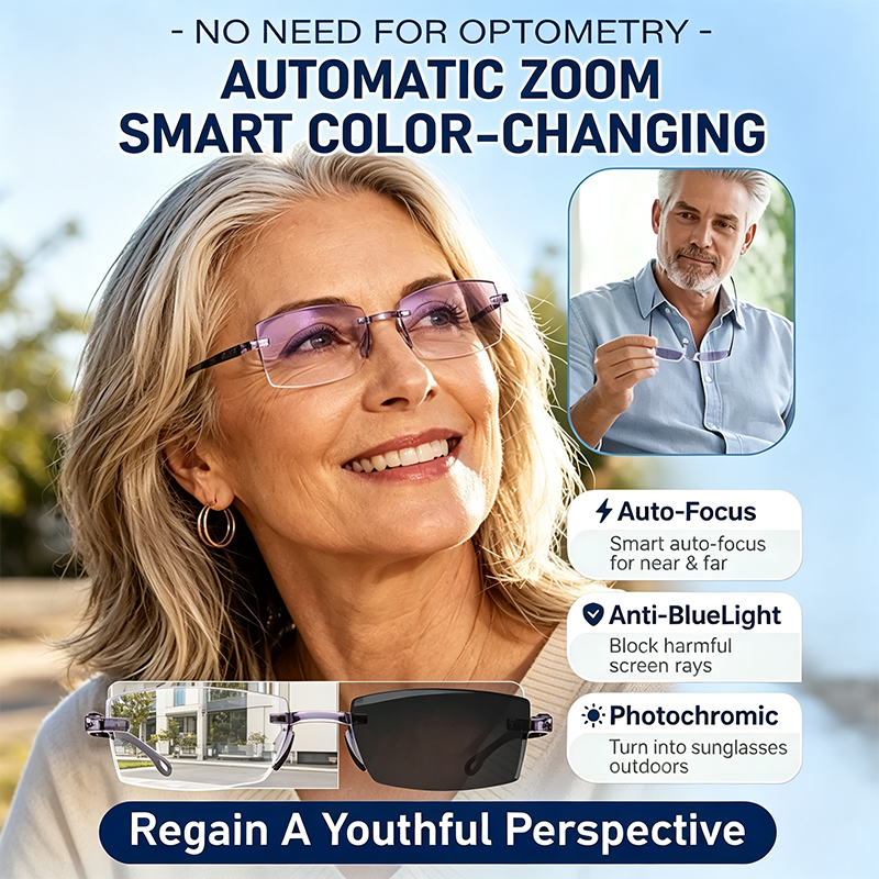 [Regain Your Youthful Vision] Smart Zoom Diamond-Cut Reading Glasses👓