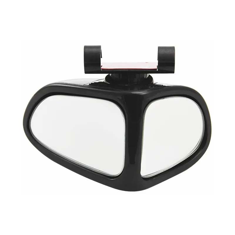 360° Rotatable Car Blind Spot Mirror Dual‑Lens Real Glass ABS Housing Adhesive🚗