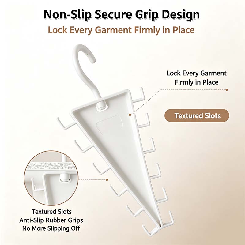 V Shaped Double-Sided Closet Organizer Hanger, 360° Rotatable Space Saving Clothes Hanger Organizer👗