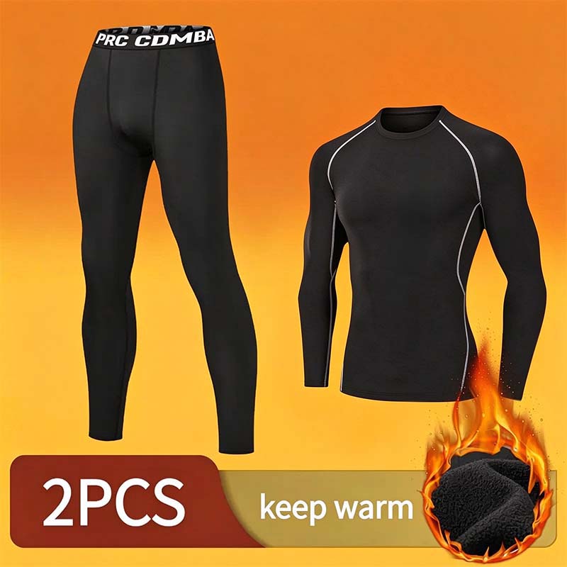 Men's Thermal Underwear Set - Long Sleeve T-Shirt & Pants 👕