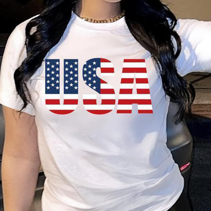 Women's Heart Graphic T-Shirt, Casual Oversized Fit Shortsleeve Top in ❤️