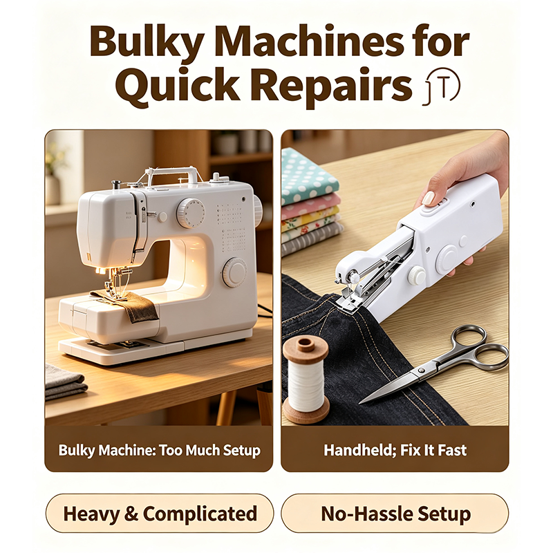 Portable Miniature Handheld Sewing Machine - Beginner-Simple Operation🧵