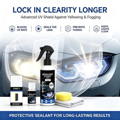 Automotive Headlight Restoration Kit: Fast & Easy Car Headlight Cleaner for Oxidized🚗