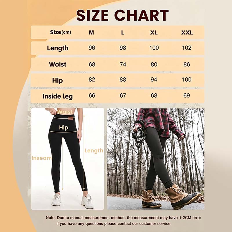 Women's -Lined Leggings, Soft and Stretchy Tights with a Thick, Soft, and Warm Lining 👖